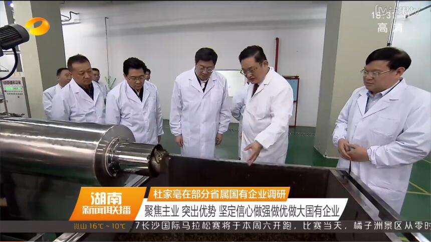 杜家毫書記調研公司茶葉提取物車間